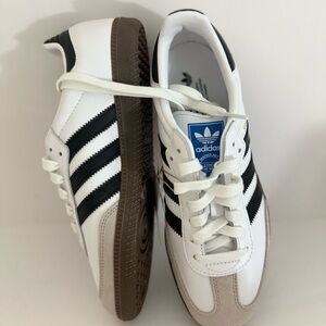 White Black Adidas Sambas NWT